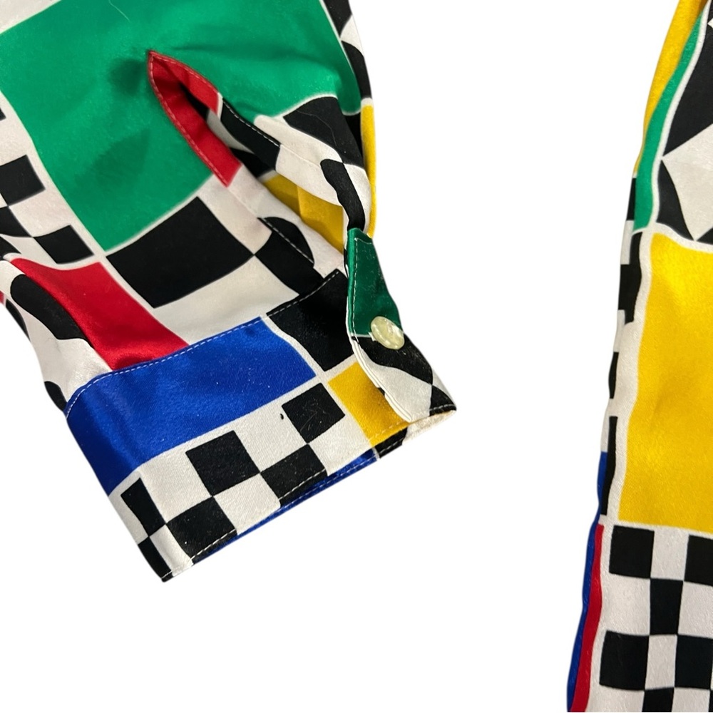 🏁S.L.B. Mixed Print top - Picture 6 of 11